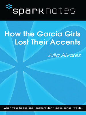 cover image of How the Garcia Girls Lost Their Accents (SparkNotes Literature Guide)
